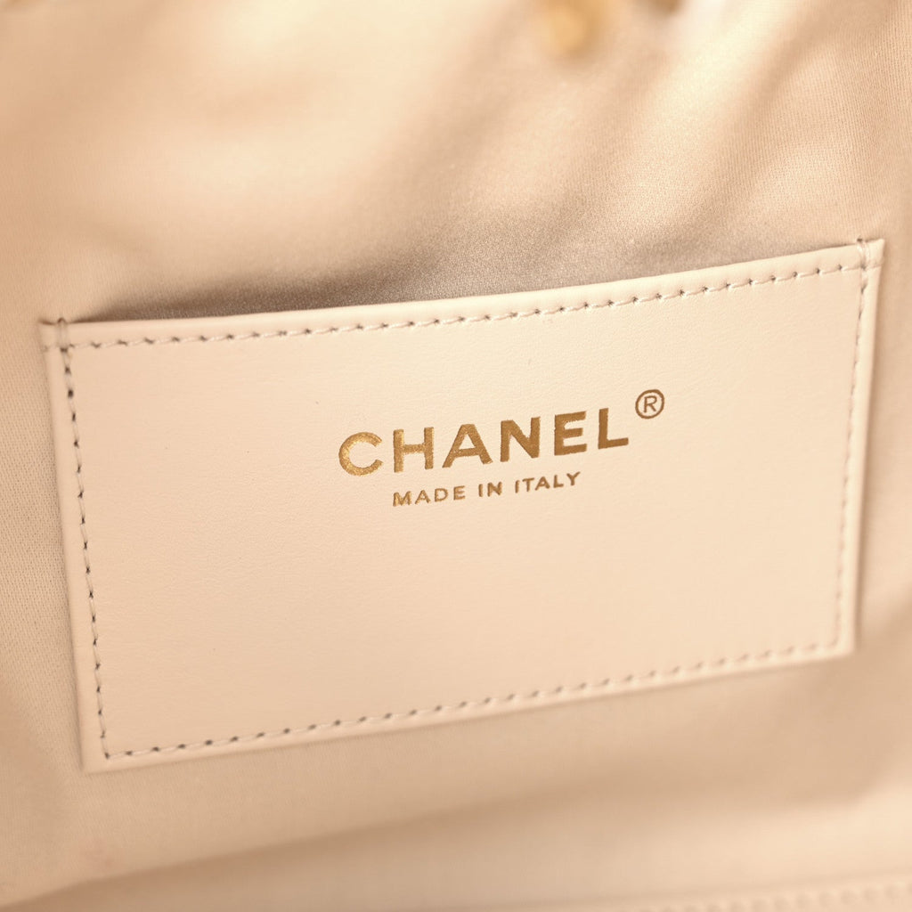 Caviar Quilted Small Chanel 25 Handbag White