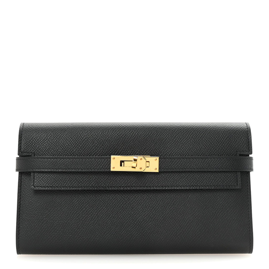 Epsom Kelly Longue Wallet Black