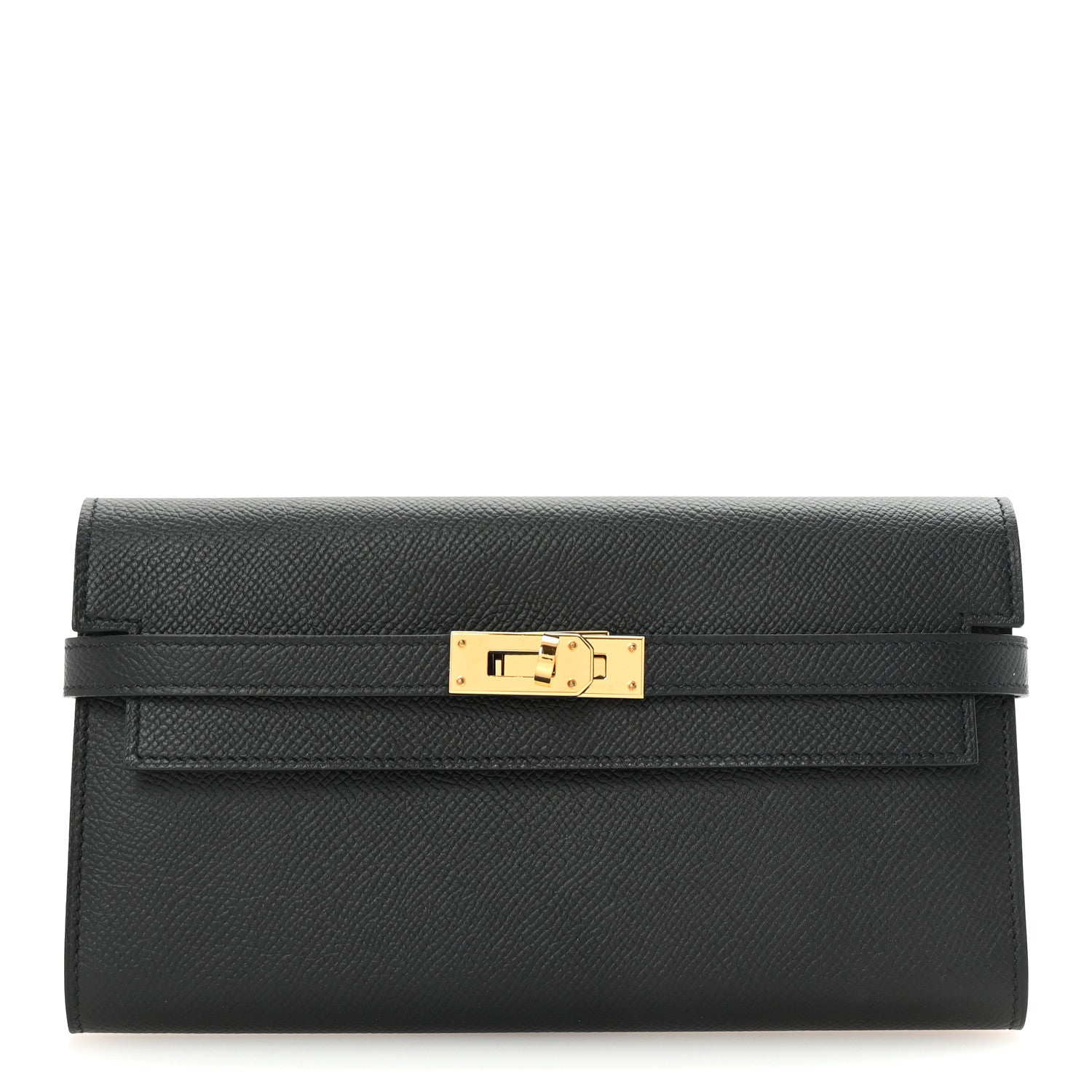 Epsom Kelly Longue Wallet Black
