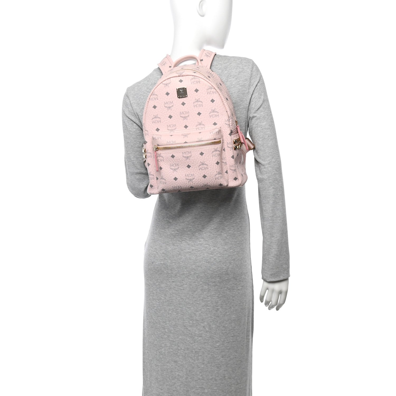 Visetos Small Side Stud Stark Backpack Soft Pink