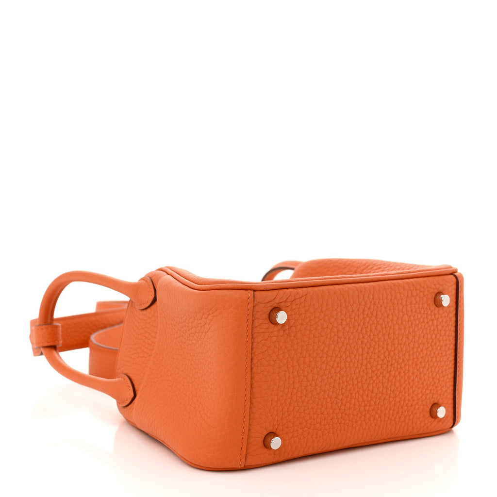 Taurillon Clemence Mini Lindy 20 Orange