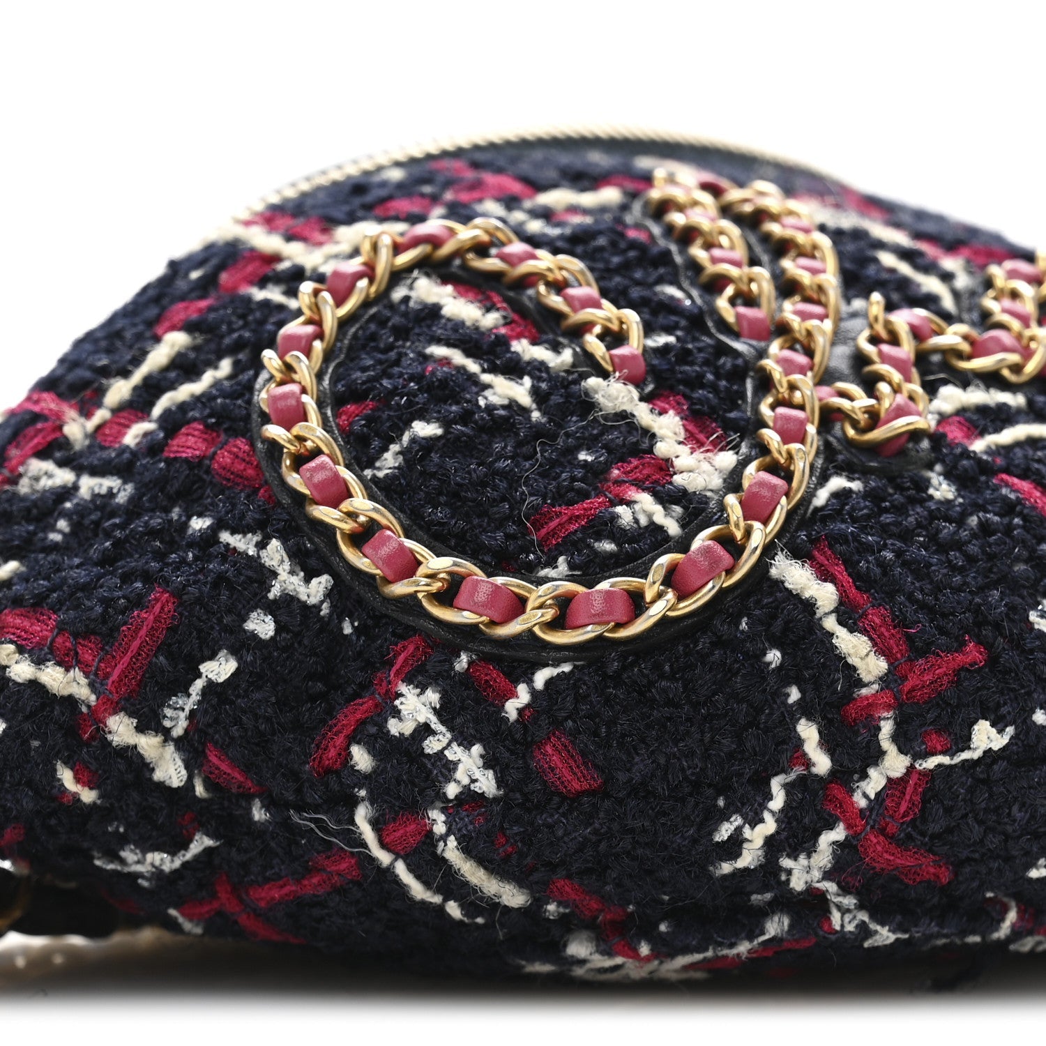 Tweed Quilted Chain 20s Signe Waist Bag Multicolor
