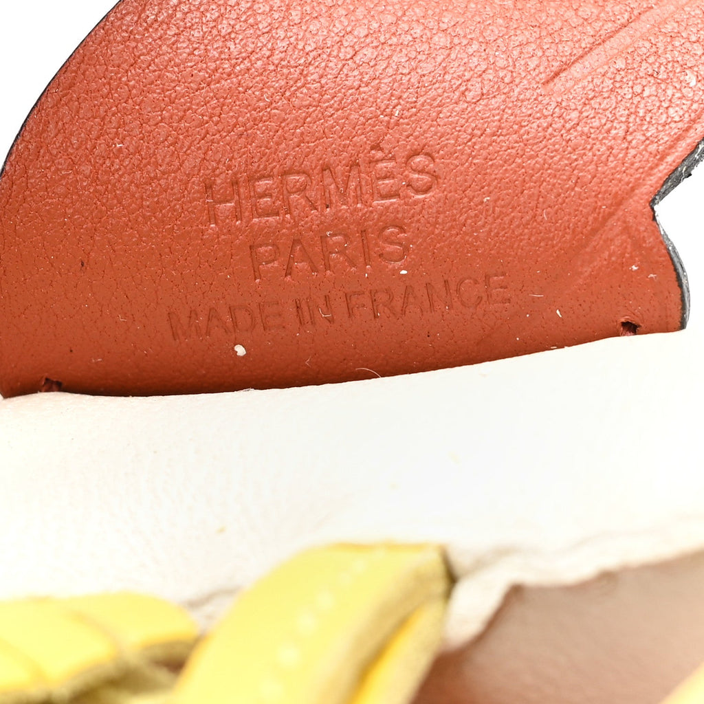 Milo Lambskin Grigri Rodeo Pegase Horse Bag Charm PM Craie Jaune de Naples Cuivre