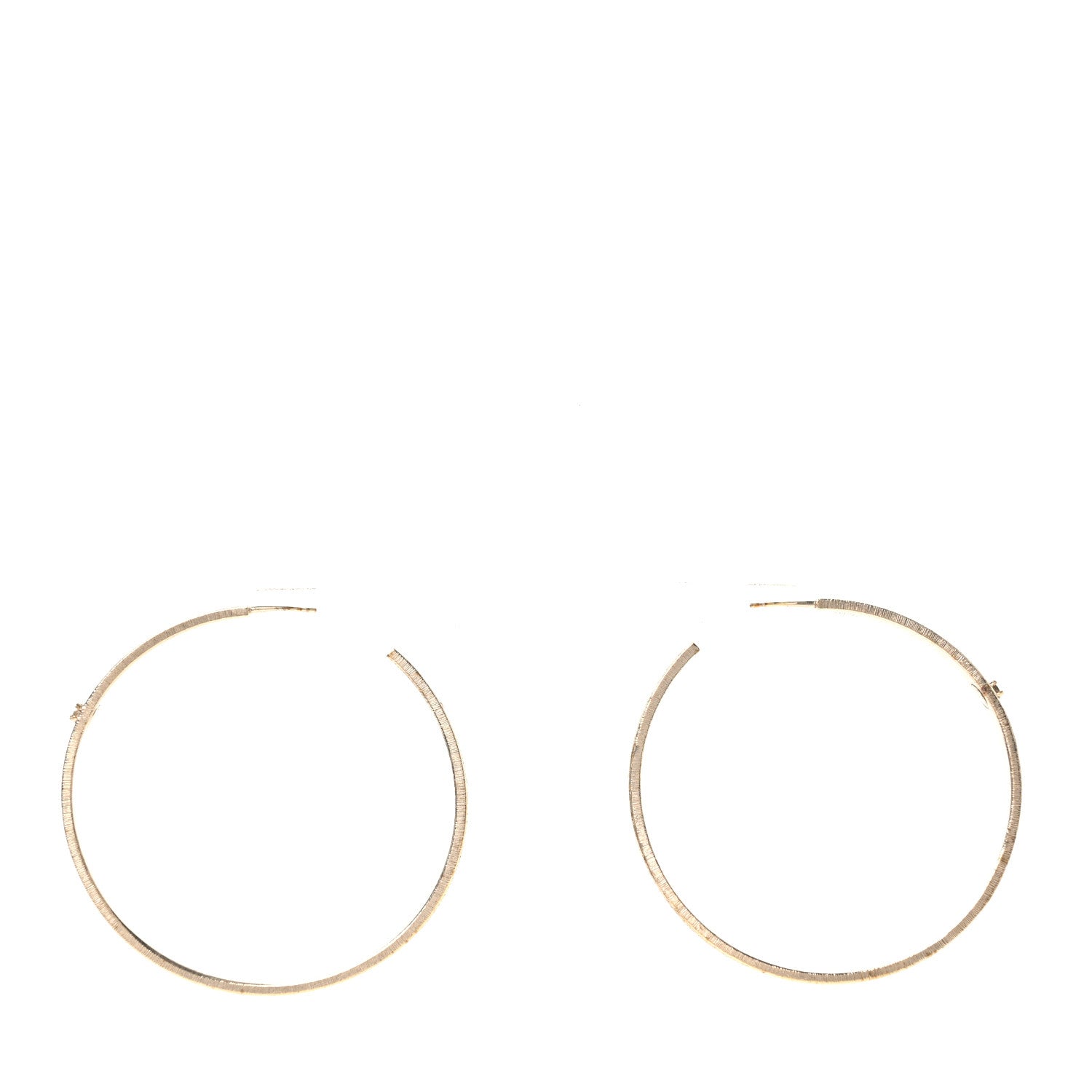 Crystal CC Hoop Earrings Pale Pink Gold