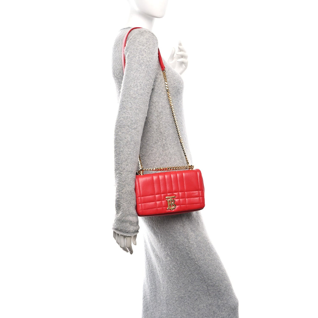 Lambskin Quilted Small Lola Bag Bright Red