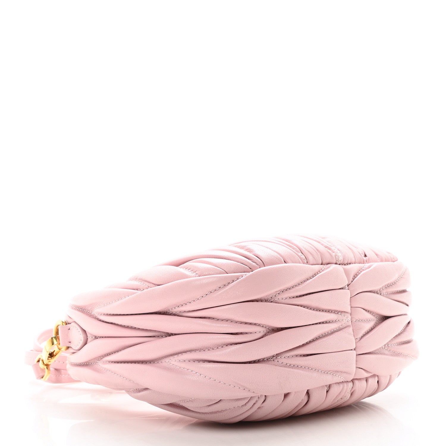 Nappa Matelasse Mini Wander Hobo Alabaster Pink
