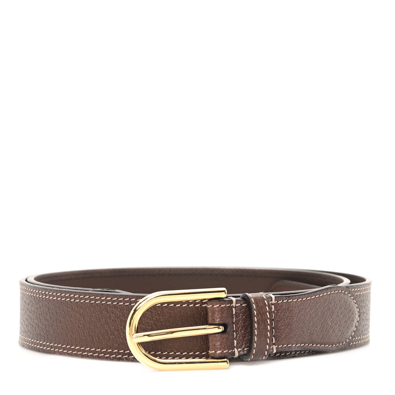 Textured Dollar Calfskin Belt 110 44 New Acero