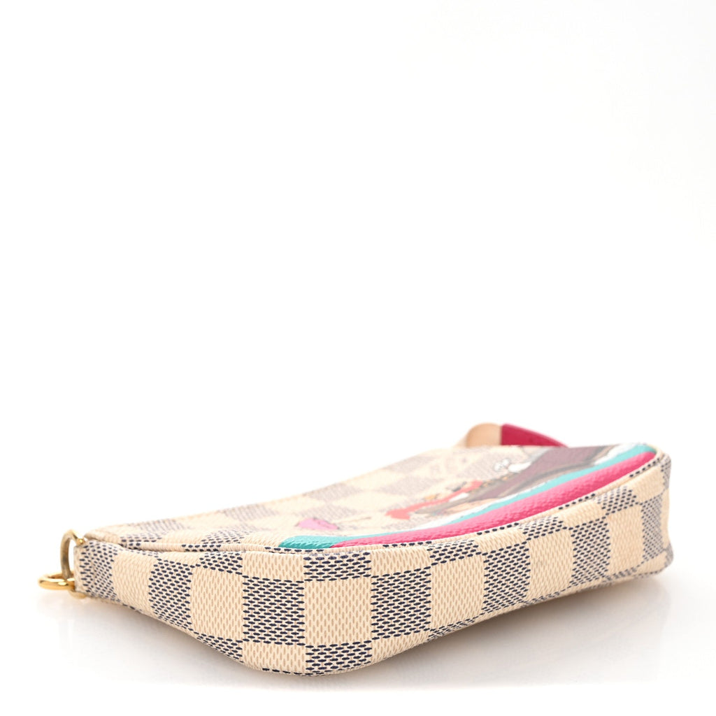 Damier Azur 2015 Christmas Animation Mini Pochette Accessories
