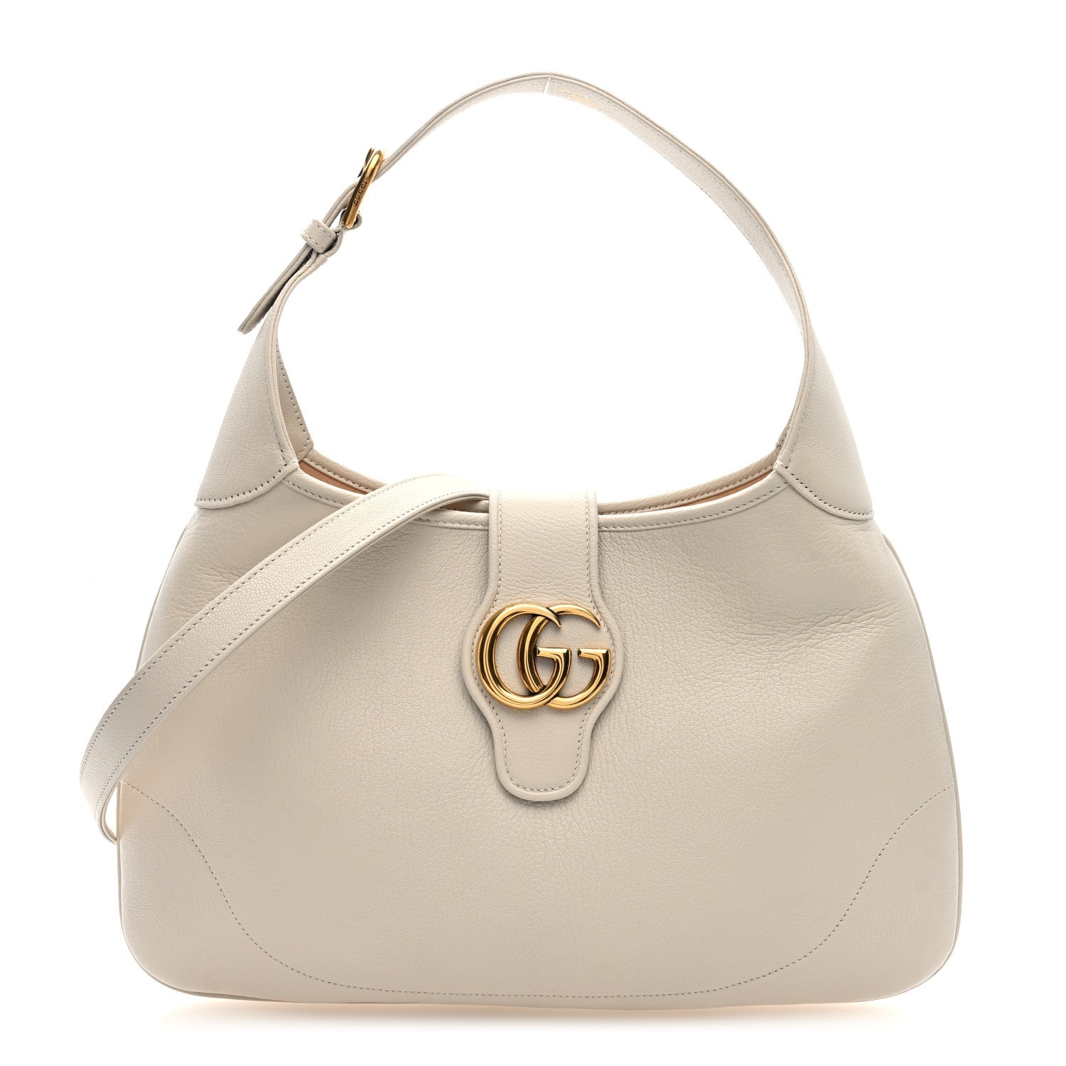Goatskin Medium Aphrodite Shoulder Bag Mystic White