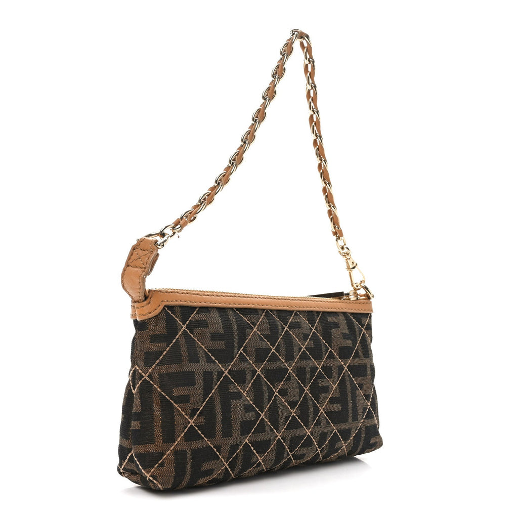 Zucca Quilted Pochette Tobacco