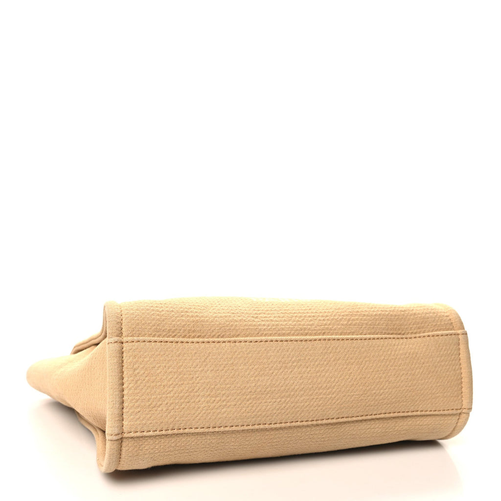 Mixed Fibers Small Deauville Tote Beige