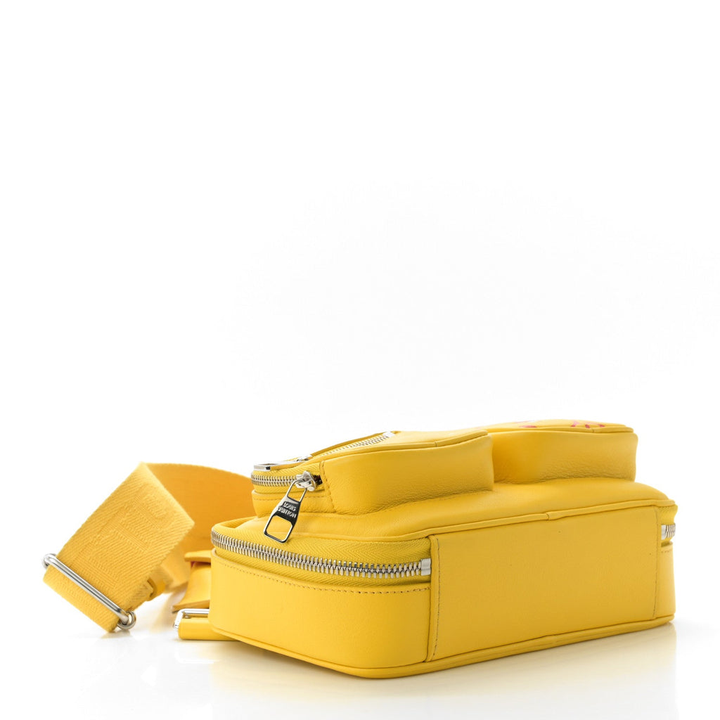 Calfskin Embossed Monogram Vuittamins Utility Crossbody Yellow