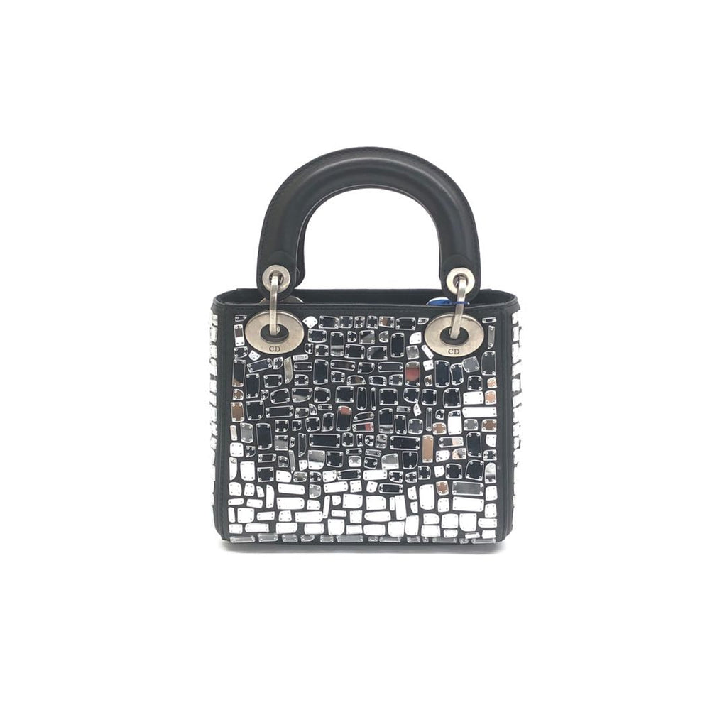 Dior Lady Dior Mosaic Embroidered Smooth Calfskin 2way Bag