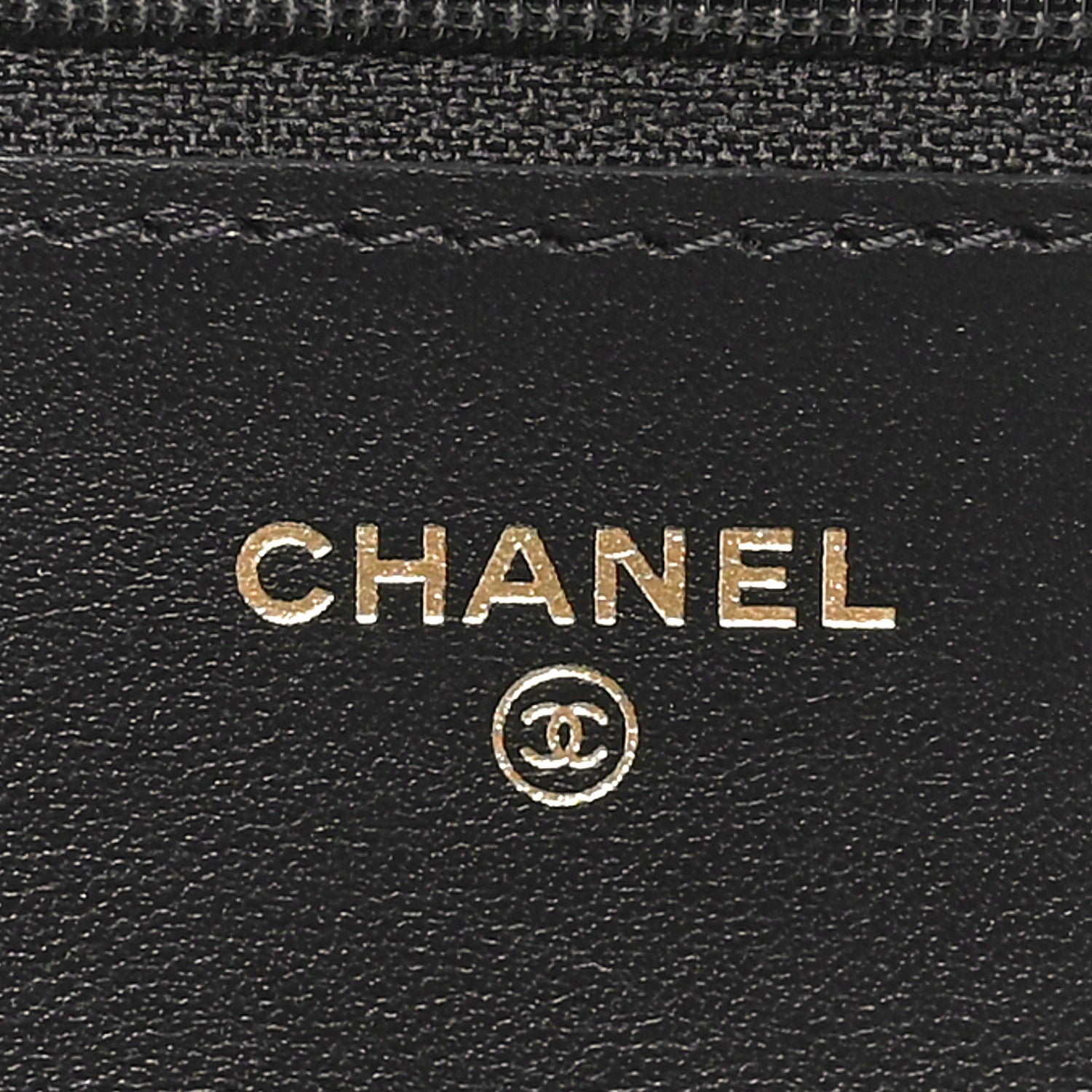 Caviar Quilted Boy Wallet On Chain WOC Black