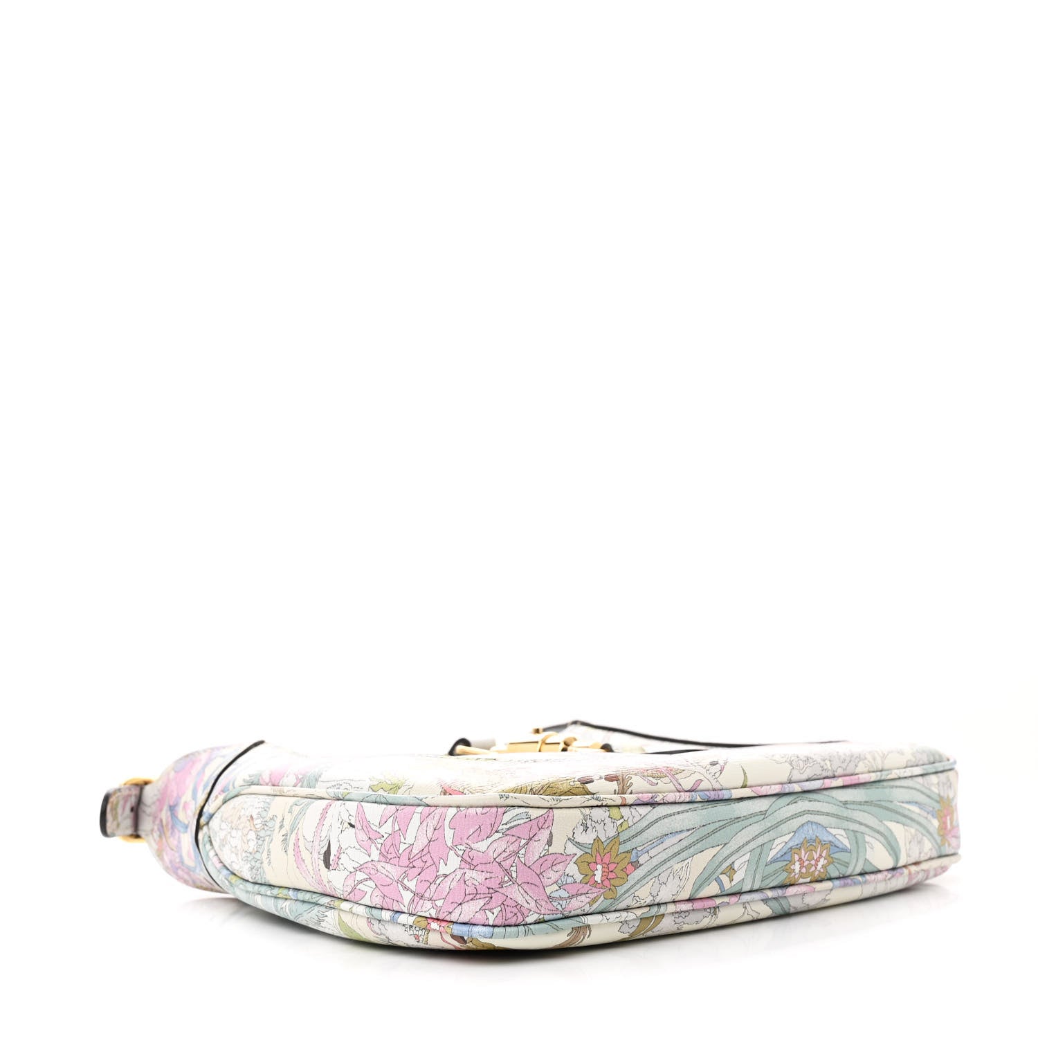 New Shangai Calfskin Tiger Savanah Small Jackie 1961 Hobo Chalky White Multicolor