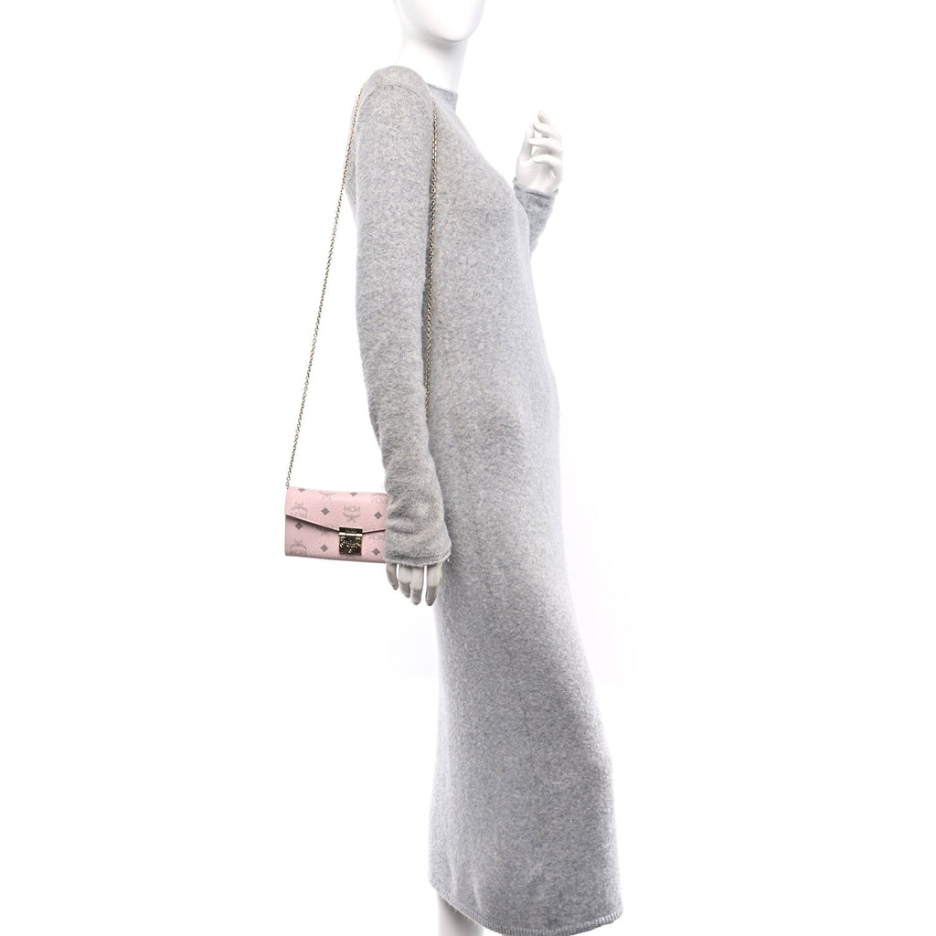 Visetos Large Patricia Wallet On Chain Soft Pink
