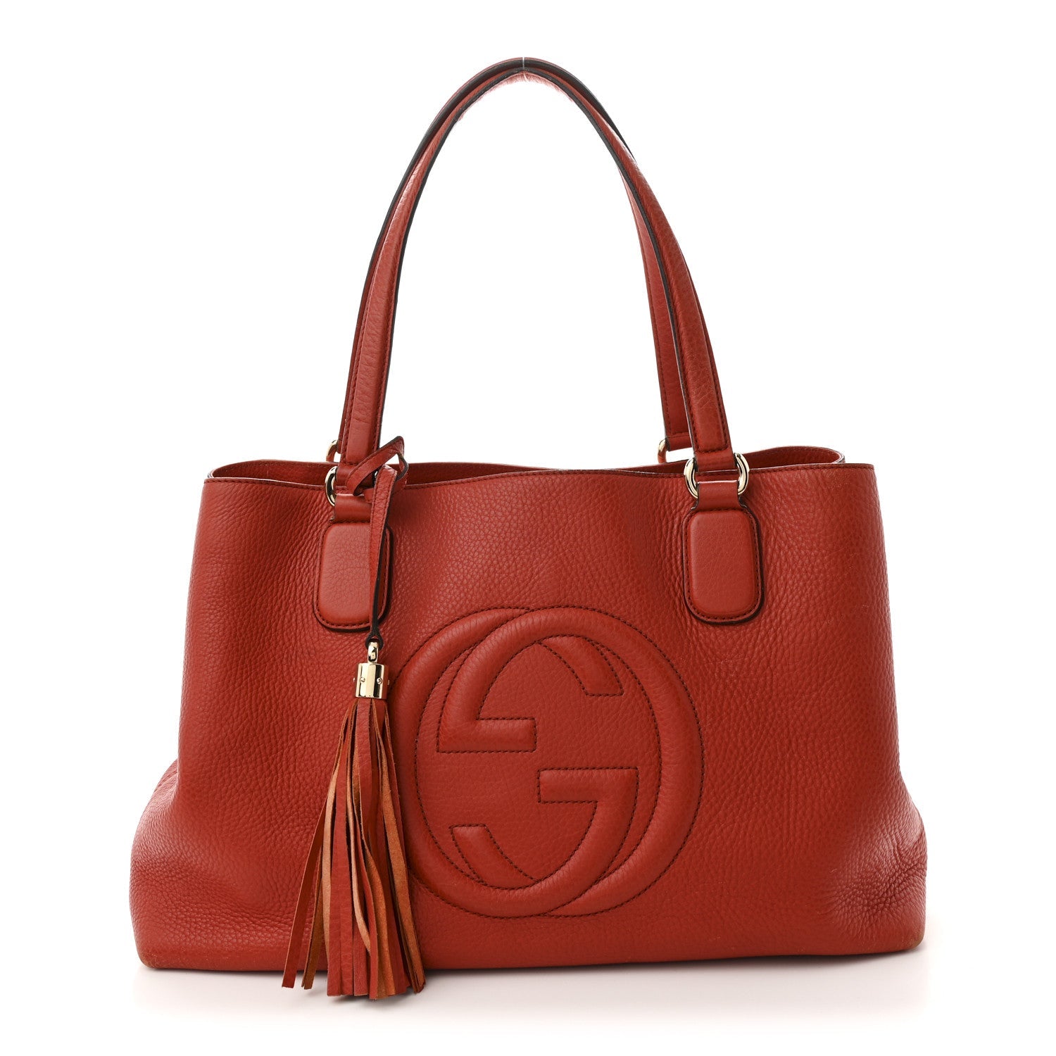 Cellarius Calfskin Medium Soho Working Tote Sun Orange