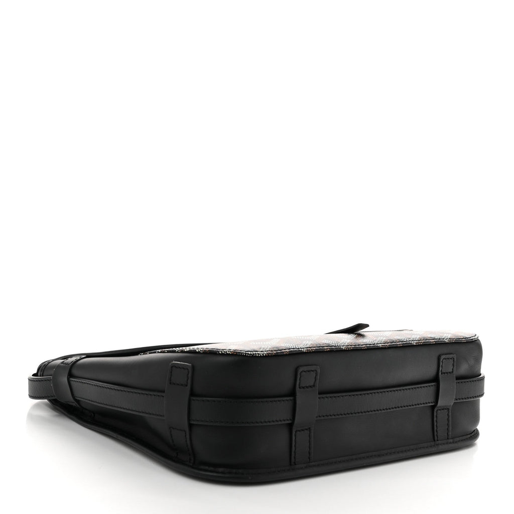 Goyardine Belvedere II MM Messenger Bag Black