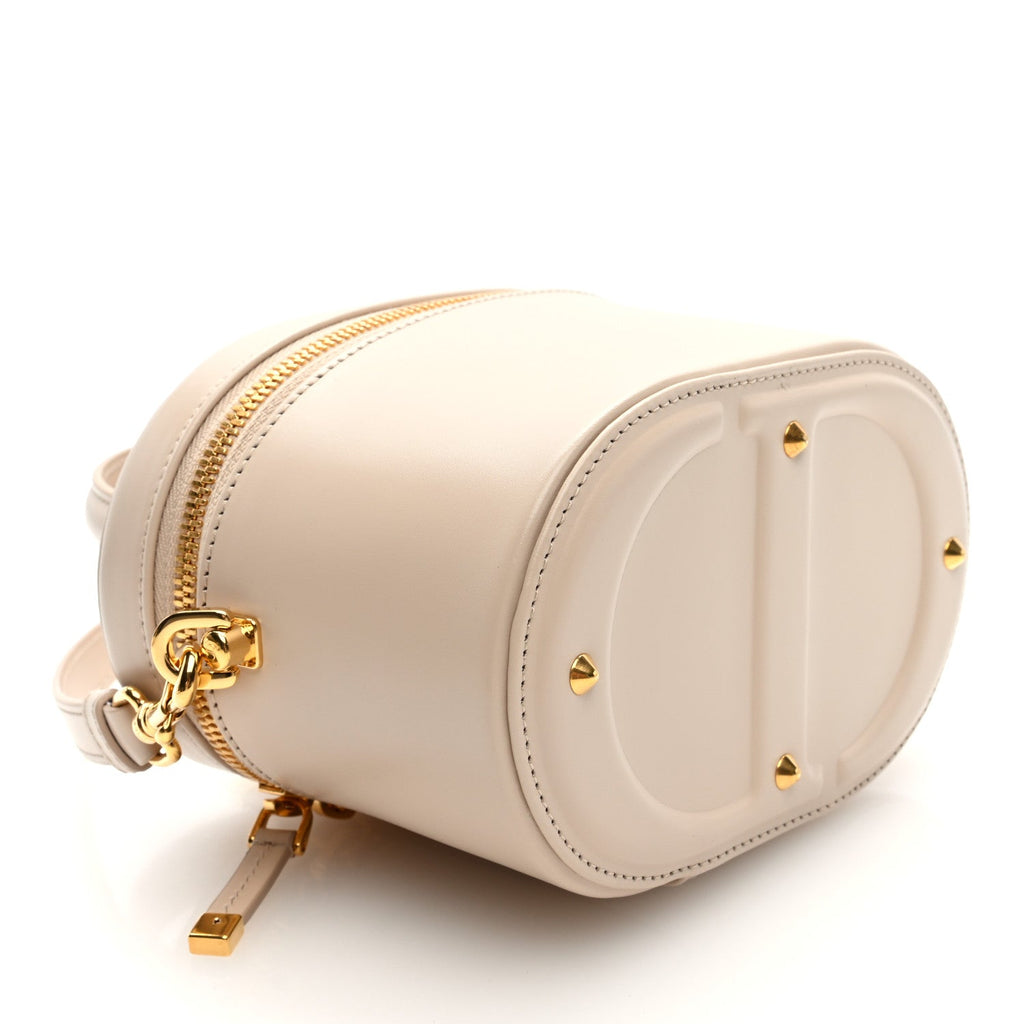 Calfskin CD Signature Vanity Caramel Beige