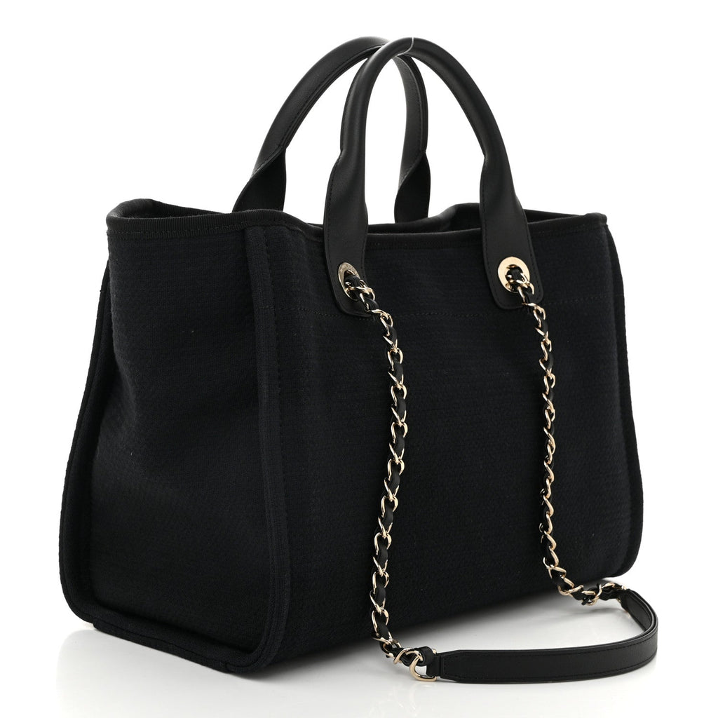 Mixed Fibers Small Deauville Tote Black