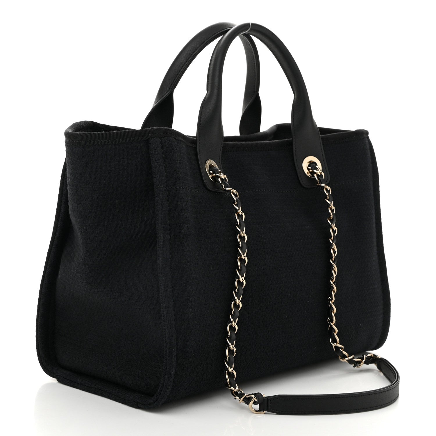 Mixed Fibers Small Deauville Tote Black