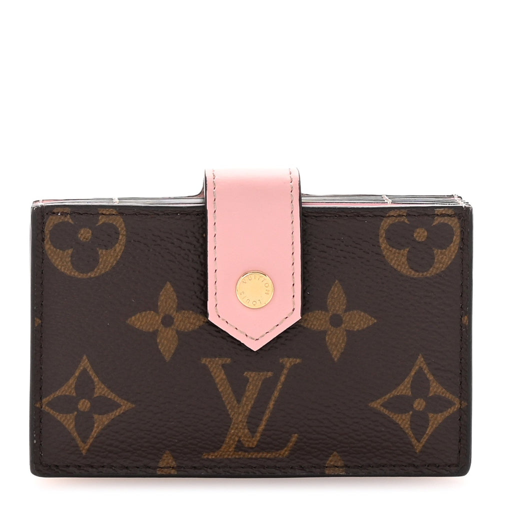 Monogram Gusset  Holder Rose Ballerine