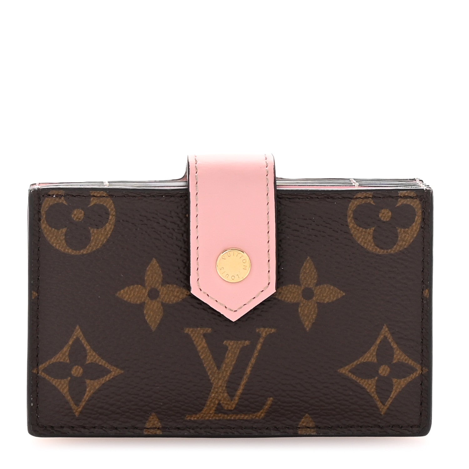 Monogram Gusset  Holder Rose Ballerine