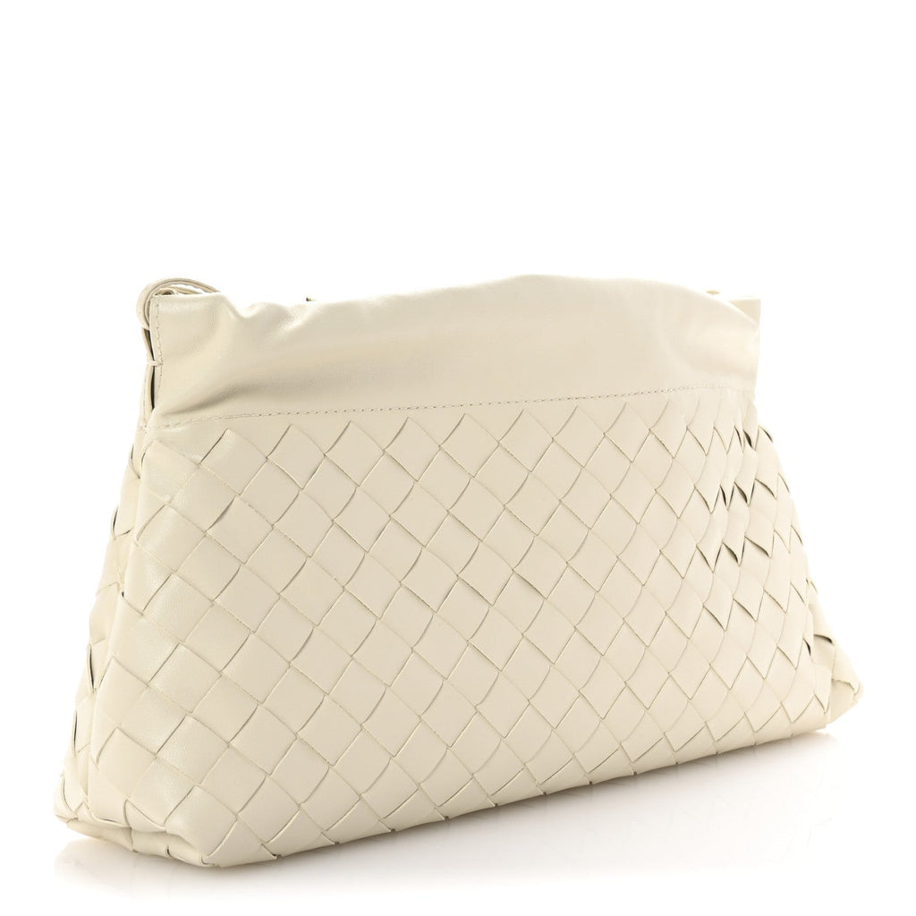 Nappa Intrecciato Dustbag Notte Shoulder Bag Sea Salt