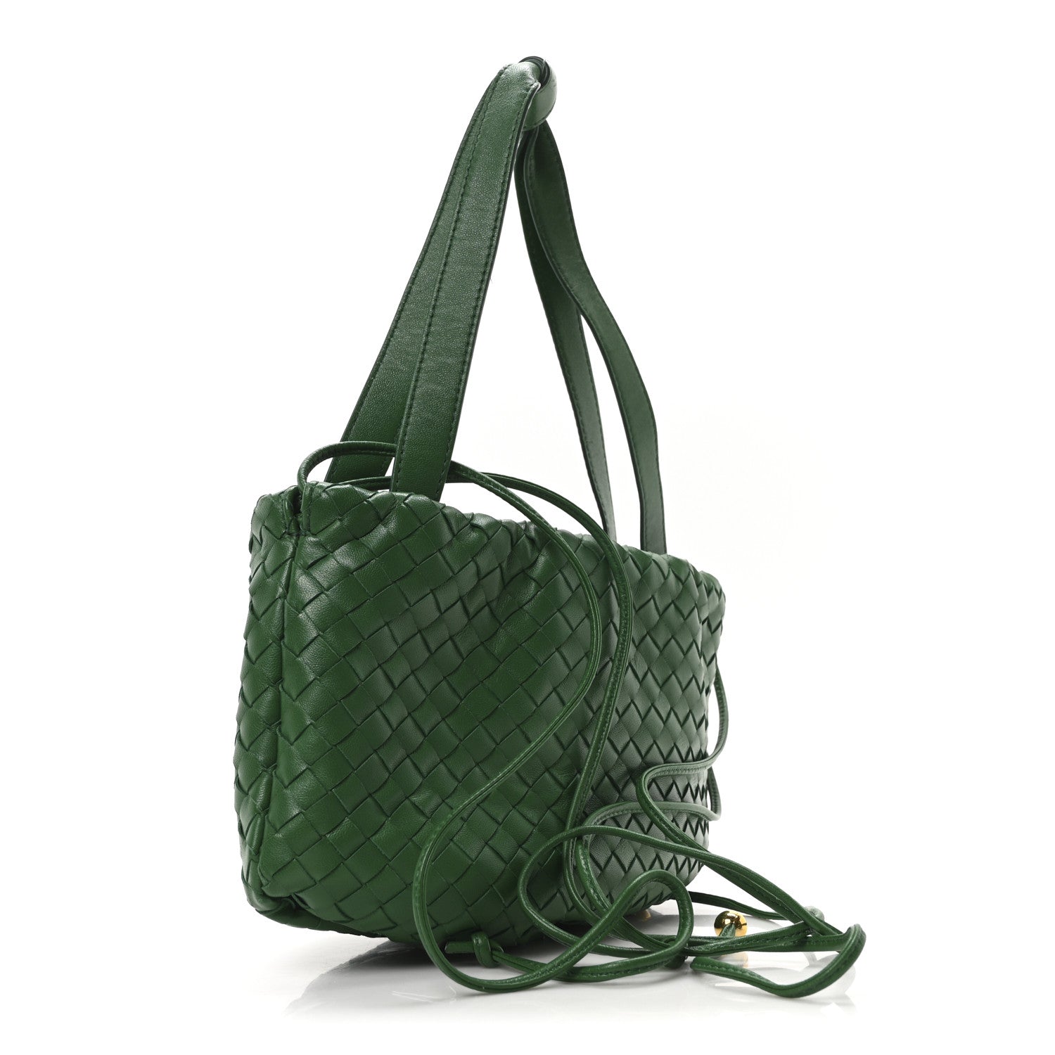 Nappa Intrecciato Small Bulb Racing Green