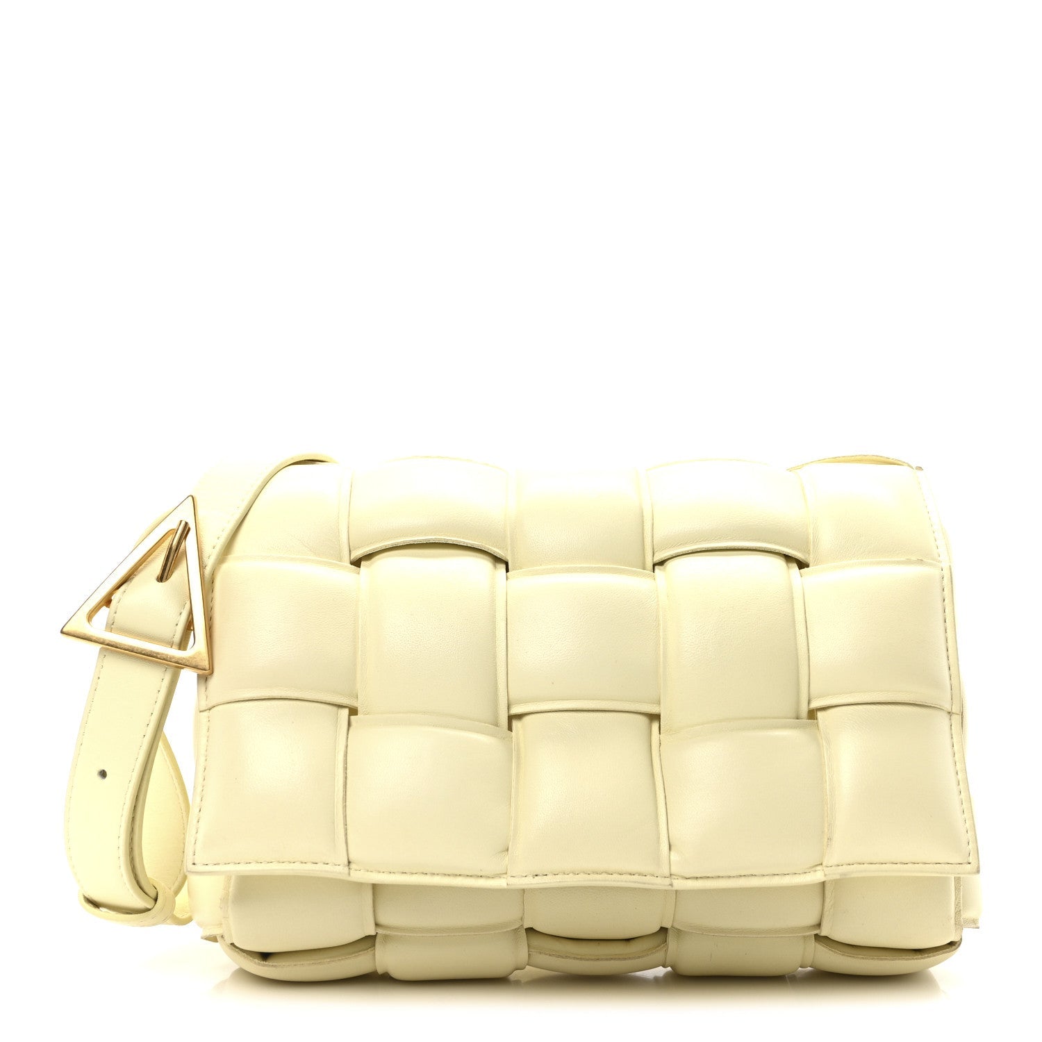 Nappa Maxi Intreccio Padded Cassette Crossbody Bag Zest