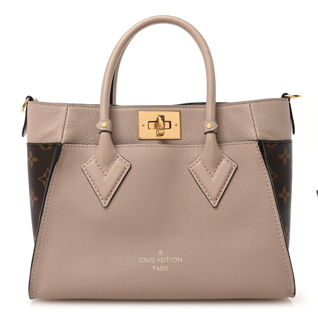 Calfskin Monogram On My Side PM Greige