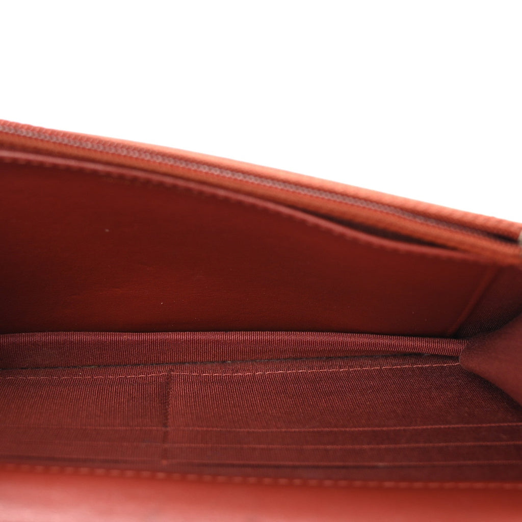 Calfskin Quilted Boy Wallet On Chain WOC Red