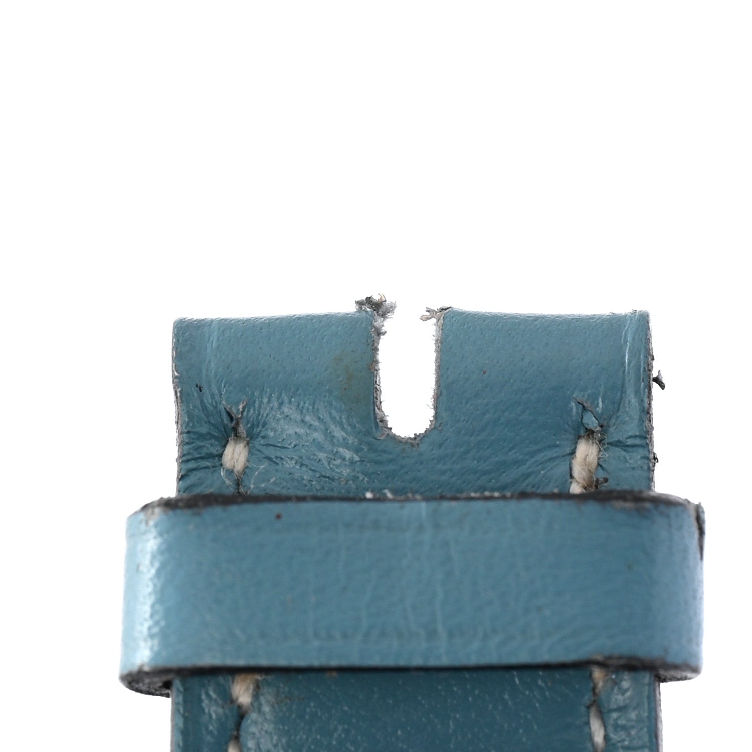 Chevre Mysore Heure H Hour Watch Strap Blue Jean