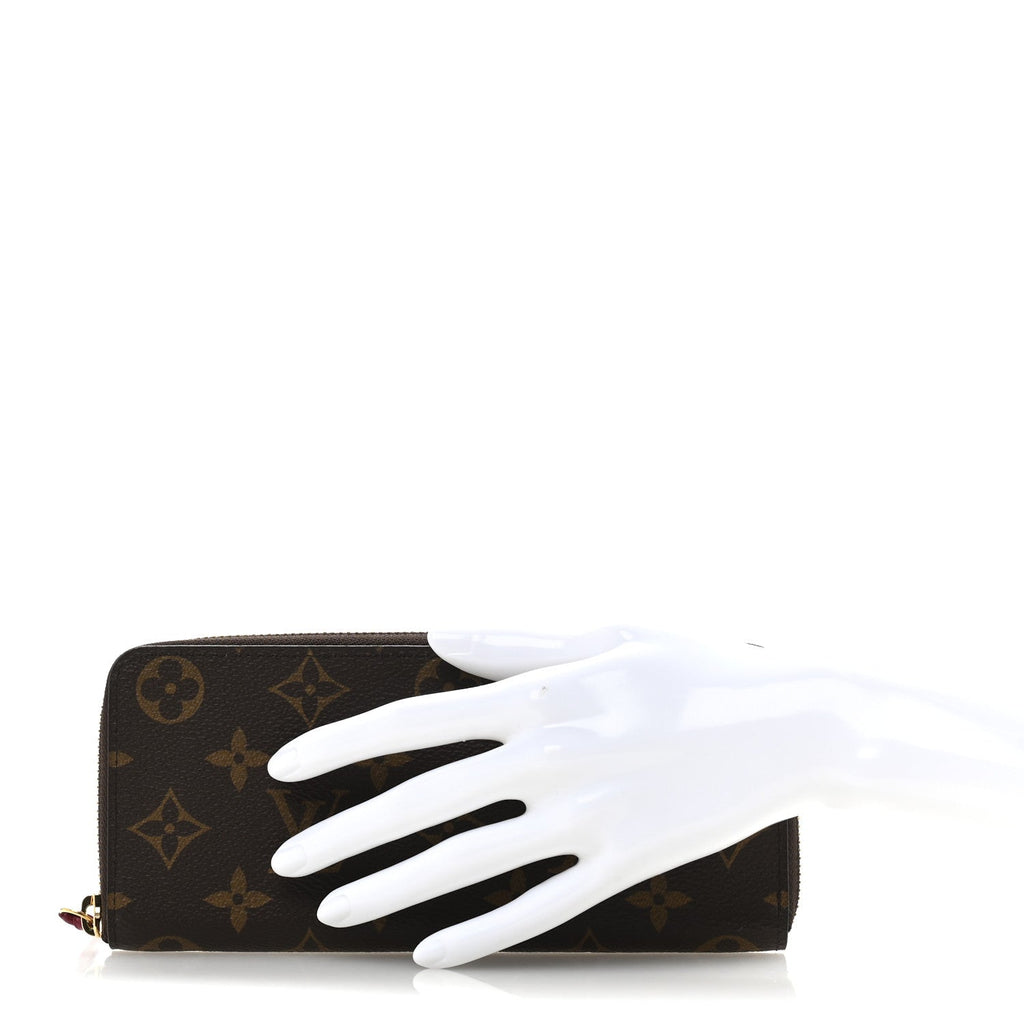 Monogram Clemence Wallet Fuchsia