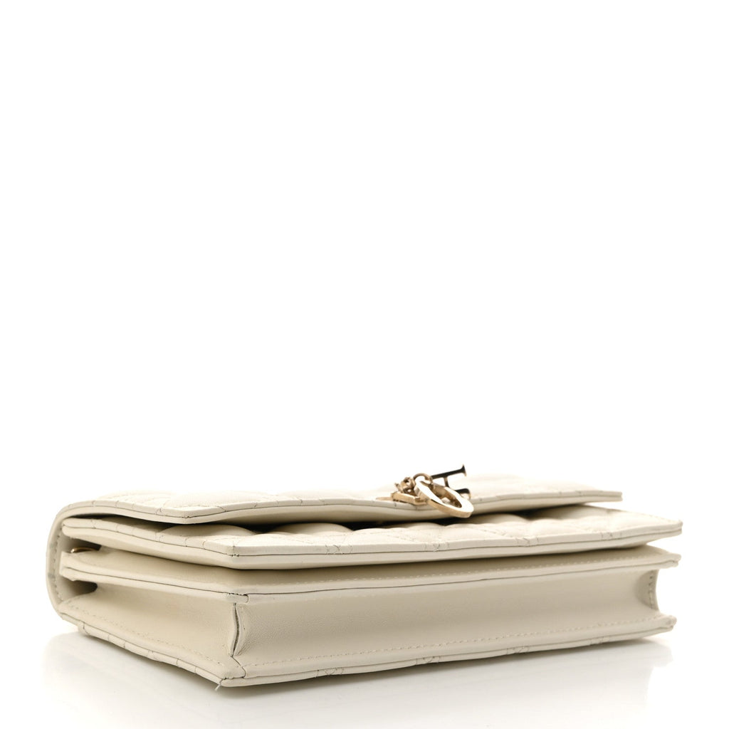 Lambskin Cannage Mini My Dior Bag Latte