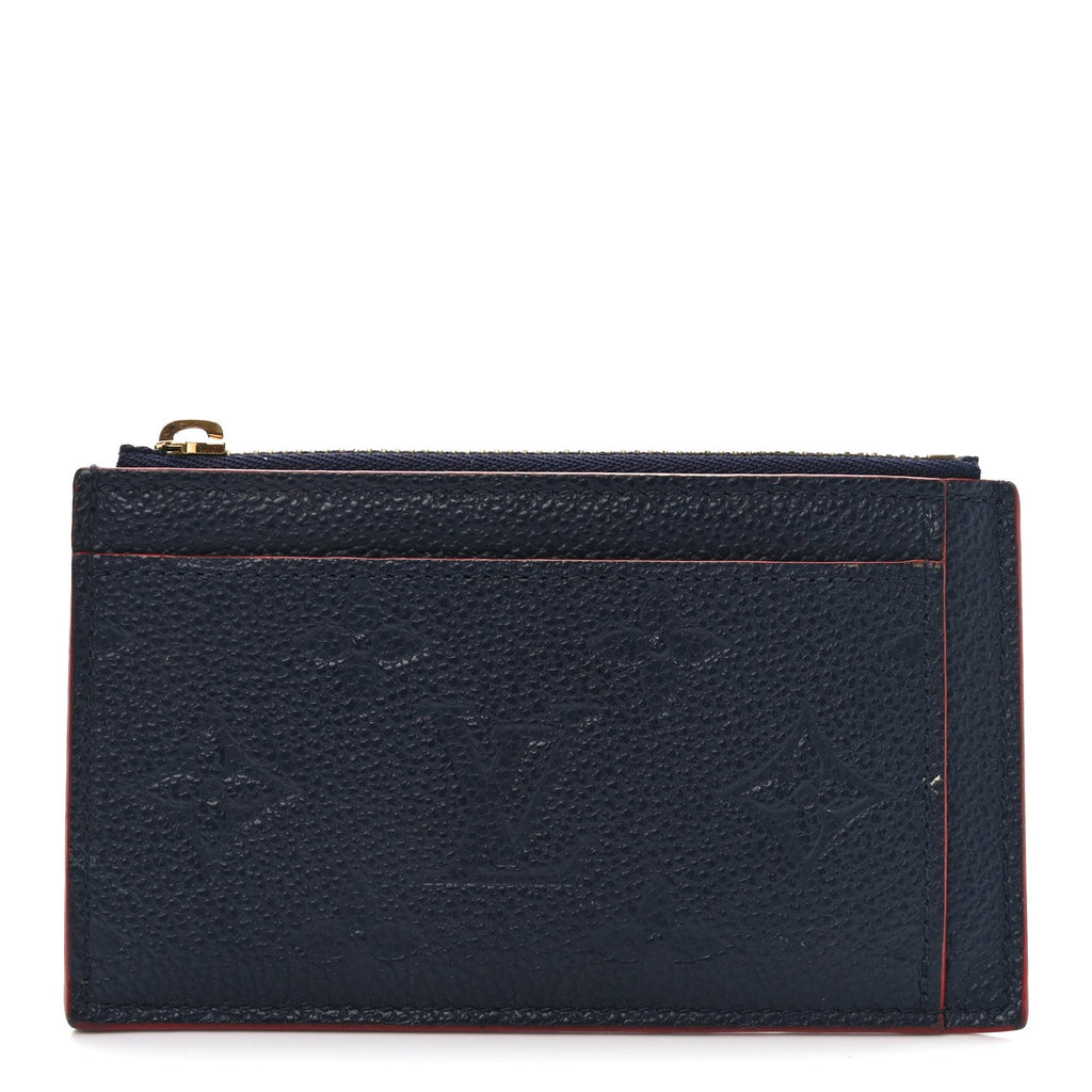 Empreinte Blooming Flowers Zipped  Holder Marine Rouge