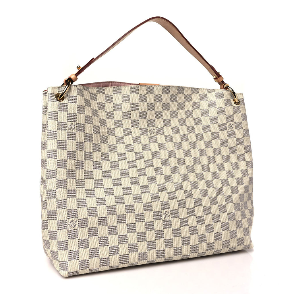 Damier Azur Graceful MM Rose Ballerine