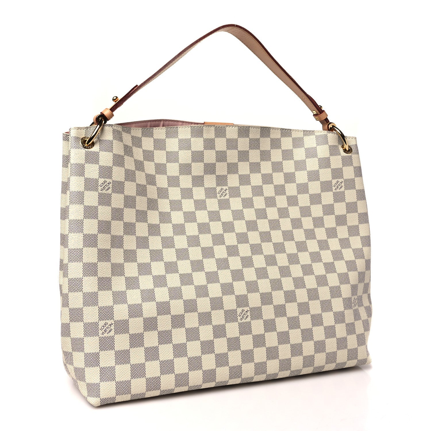 Damier Azur Graceful MM Rose Ballerine