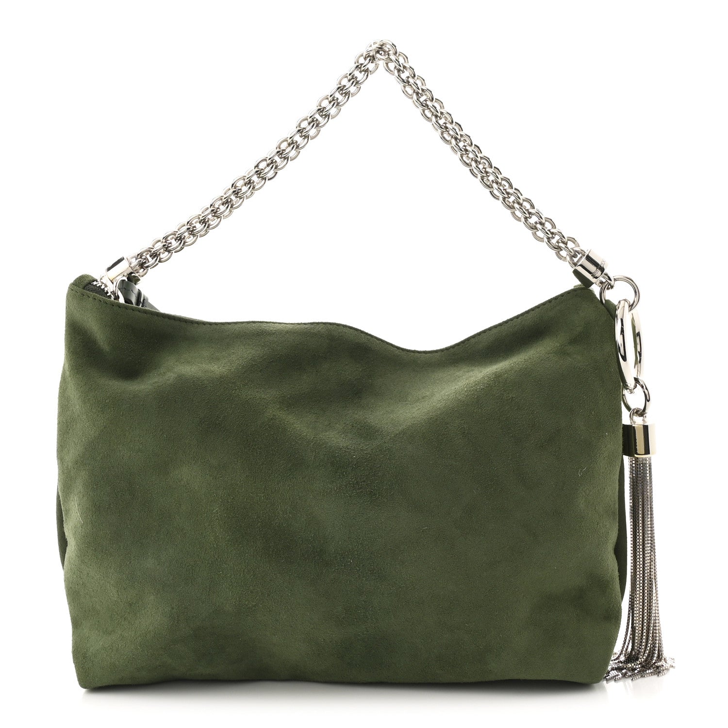 Suede Callie Shoulder Bag Green