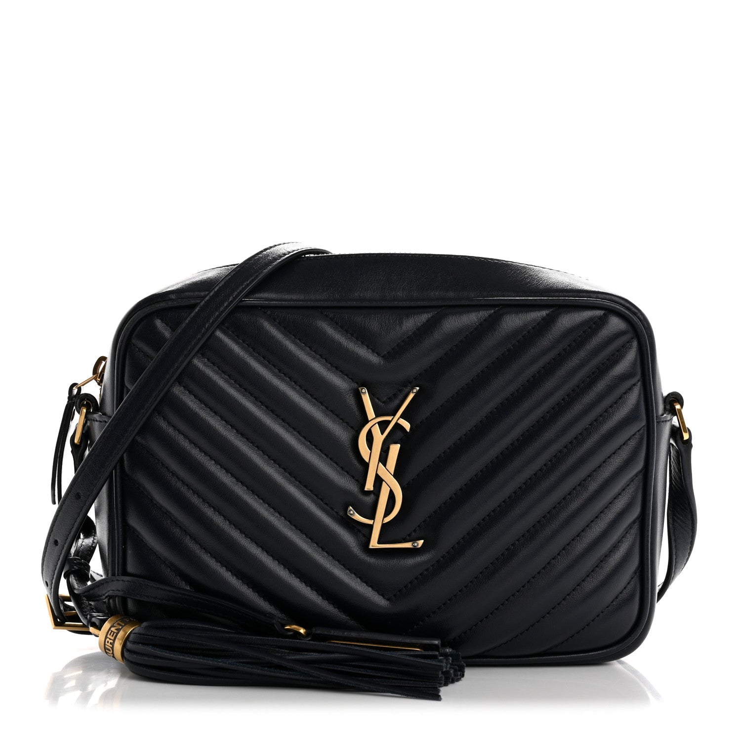 Calfskin Matelasse Monogram Lou Camera Bag Navy