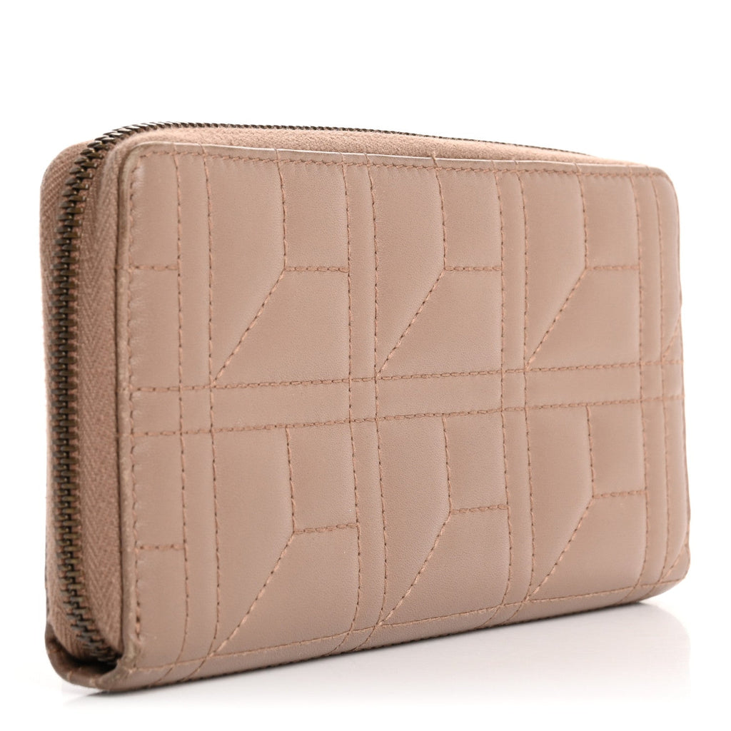 Calfskin Matelasse Pearly GG Marmont Zip Around Wallet Porcelain Rose