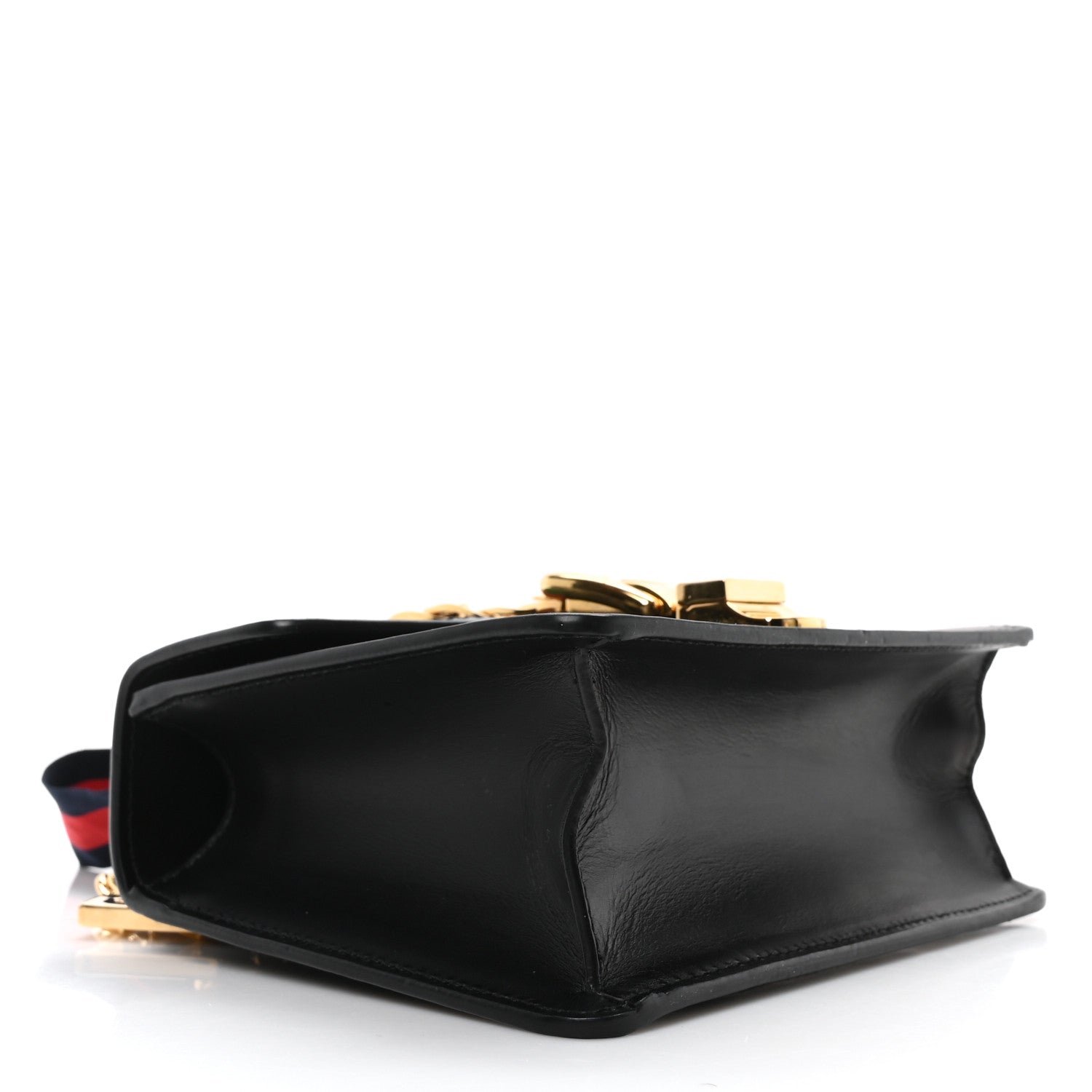 Calfskin Mini Sylvie Chain Shoulder Bag Black