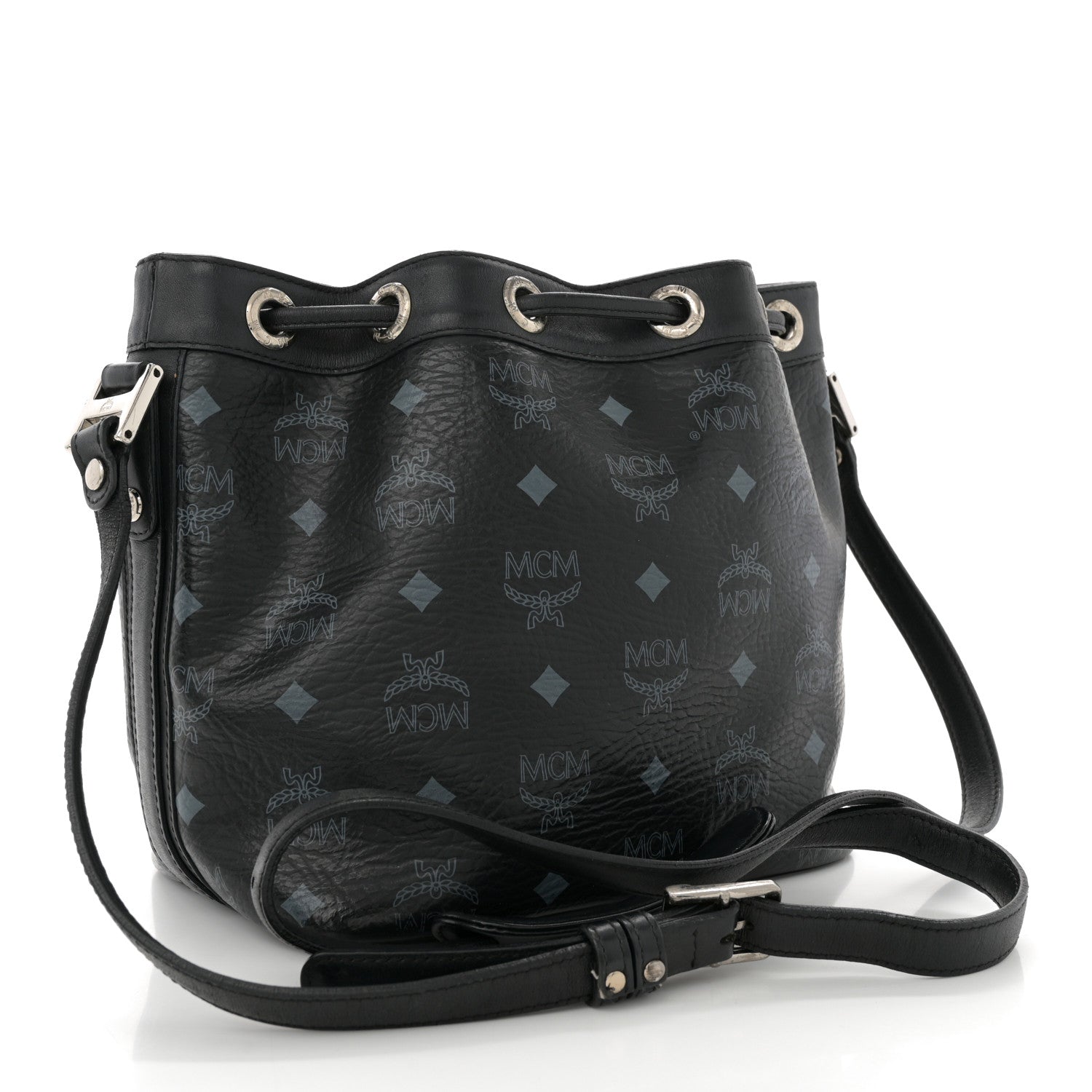Visetos Essential Drawstring Bucket Bag Black