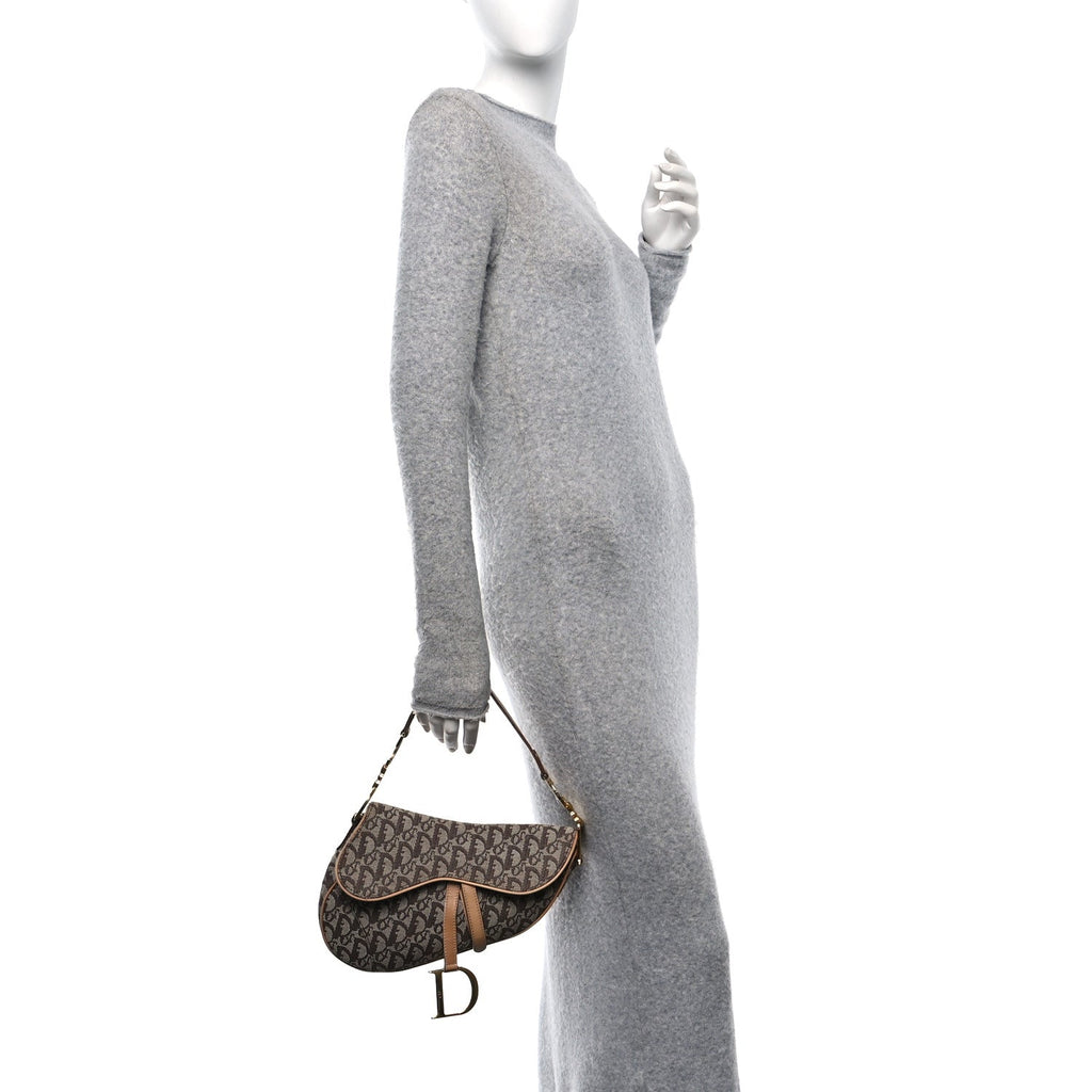 Monogram Saddle Bag Brown