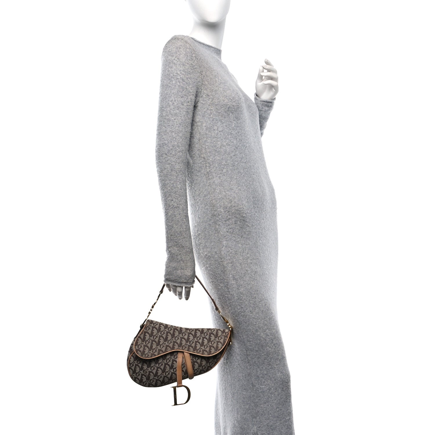 Monogram Saddle Bag Brown