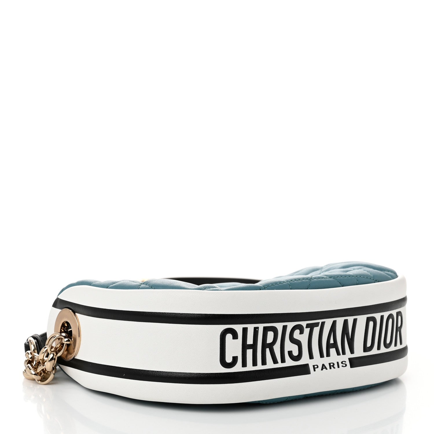 Lambskin Cannage Small Dior Vibe Hobo Bag Cloud Blue