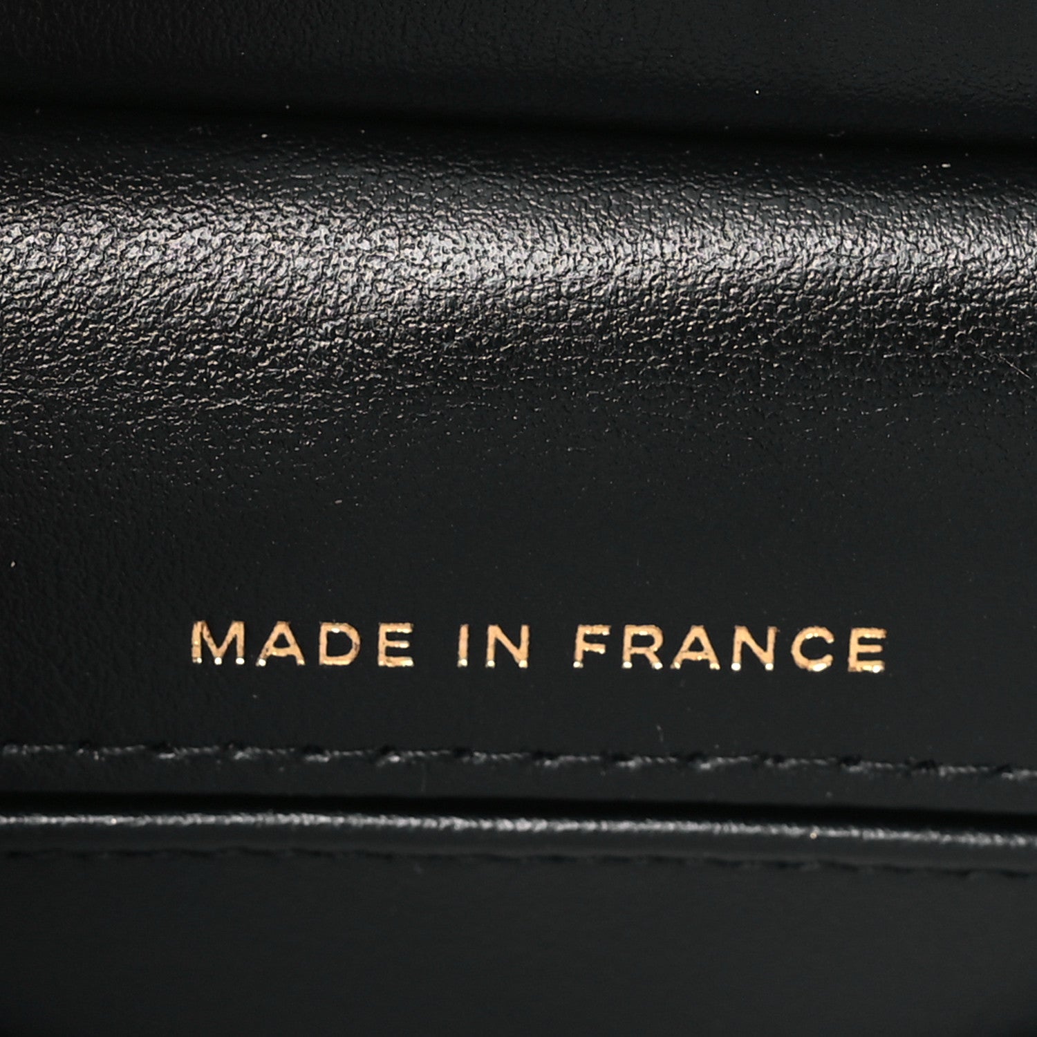 Calfskin Quilted Lady Handle Clutch With Chain Black