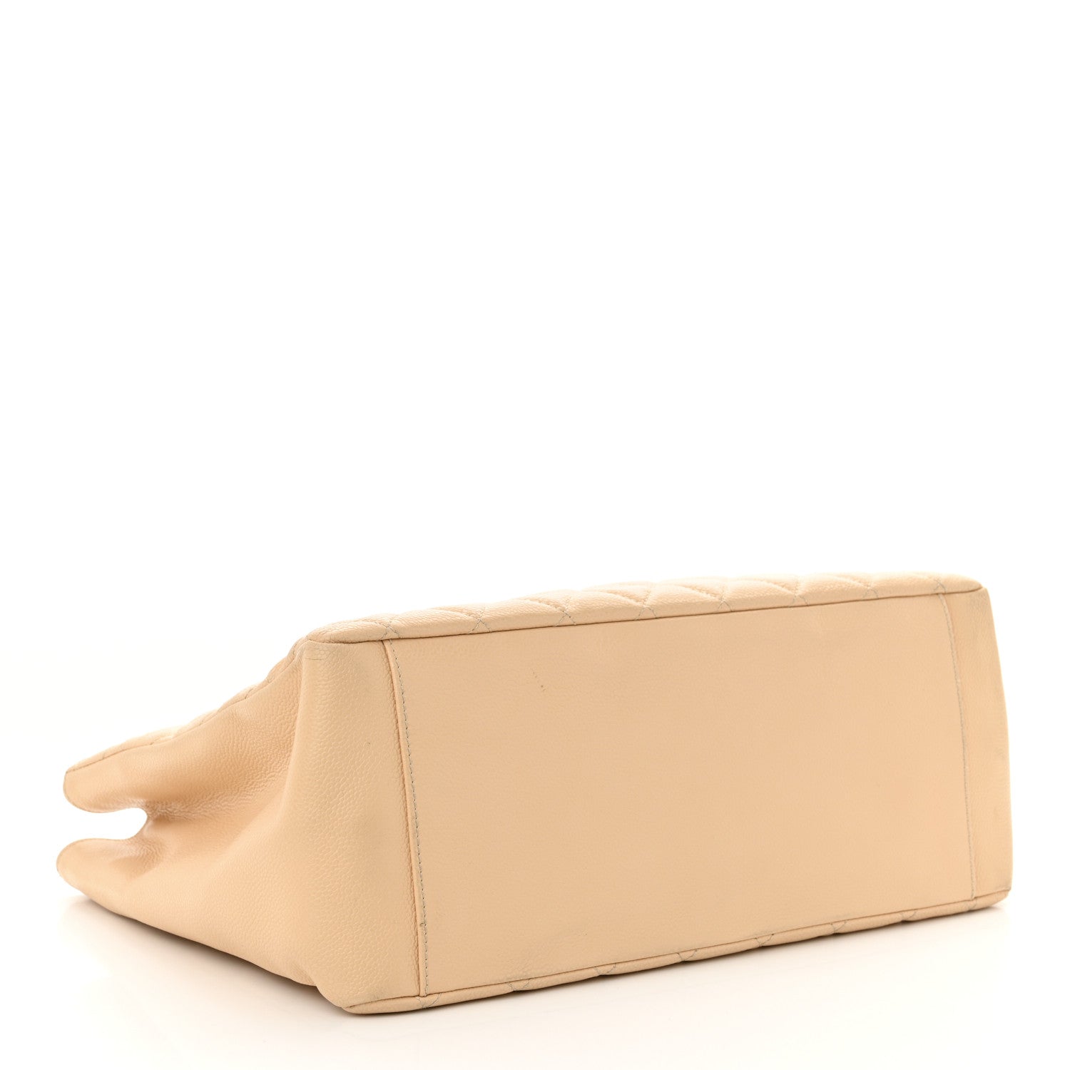 Caviar Quilted Grand Shopping Tote GST Beige Clair