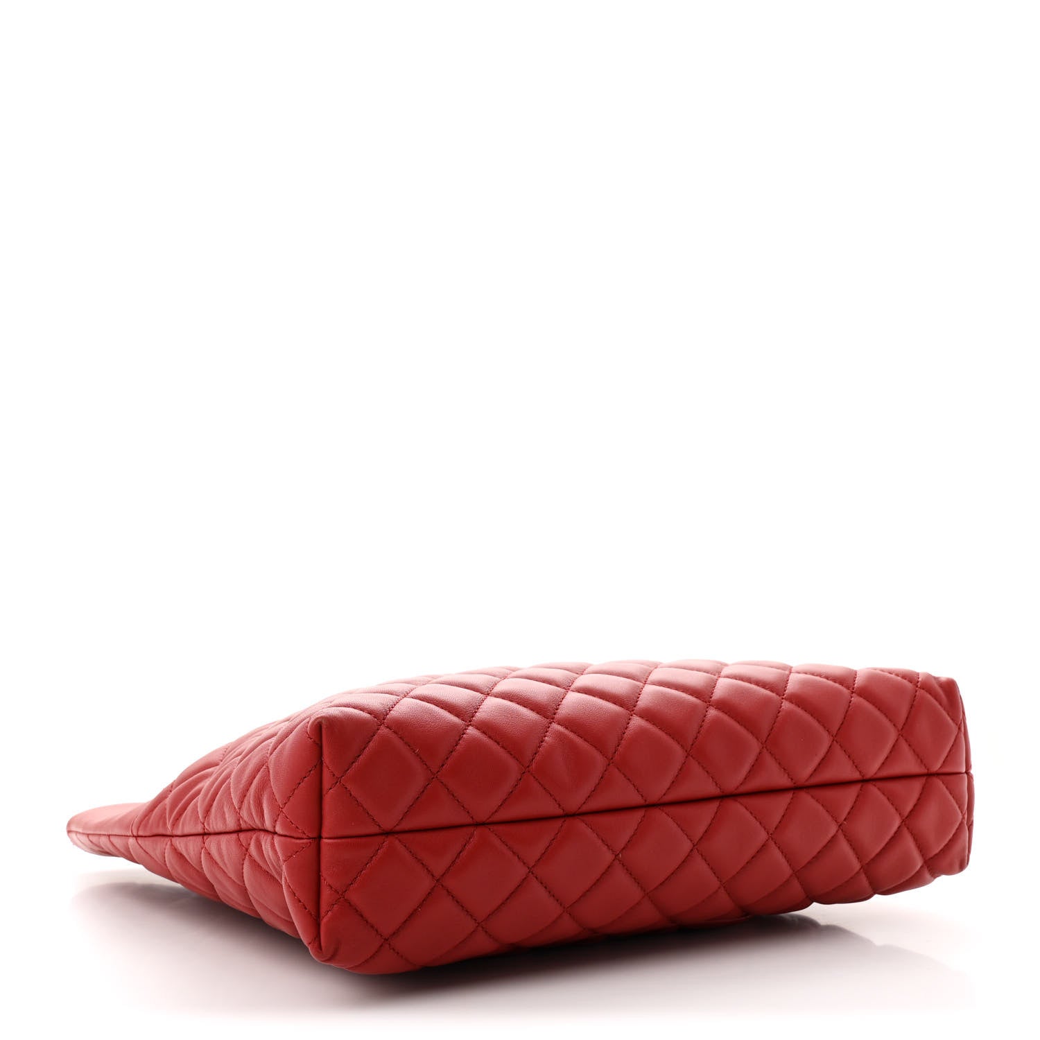 Lambskin Quilted Urban Delight Tote Red