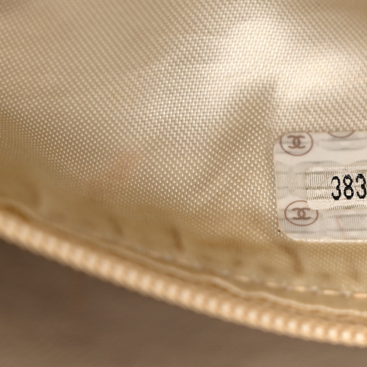 Caviar Quilted Camera Case Beige Clair